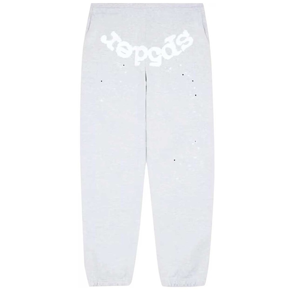 Mens Sp5der Gray Sweatpants Size Large